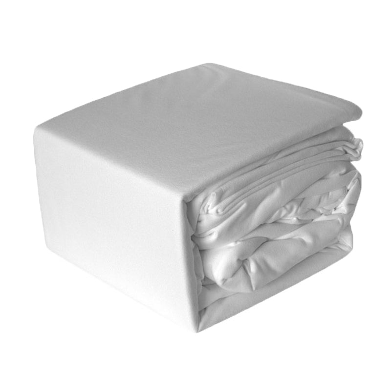 High - Quality Micro Flannel White Bed Sheet Set for King Single Size Beds