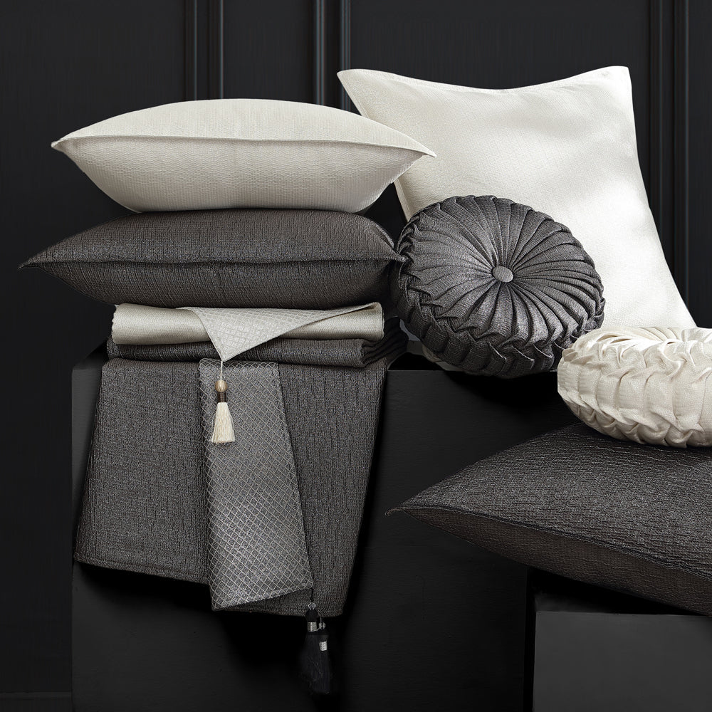 Elegant Davinci Octavia Gunmetal Luxury Throw Blanket