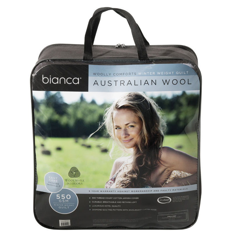 550GSM Australian Wool Winter Doona for Queen Bed