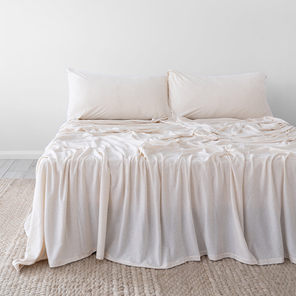 King Size BedT Organica Stone Luxury Bed Sheet Set for a Comfortable Sleep