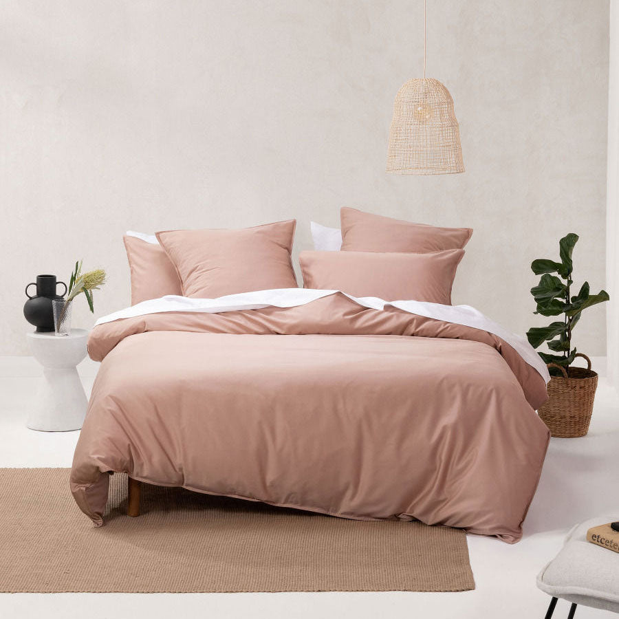 Single Bed Linen House Nara Clay Bamboo Cotton Quilt Cover Set - A Luxurious Bedding Option