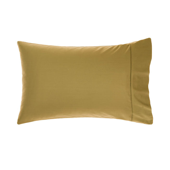 Double Bed 50cm Nara Bronze 400TC Soft Bamboo Cotton Sheet Set
