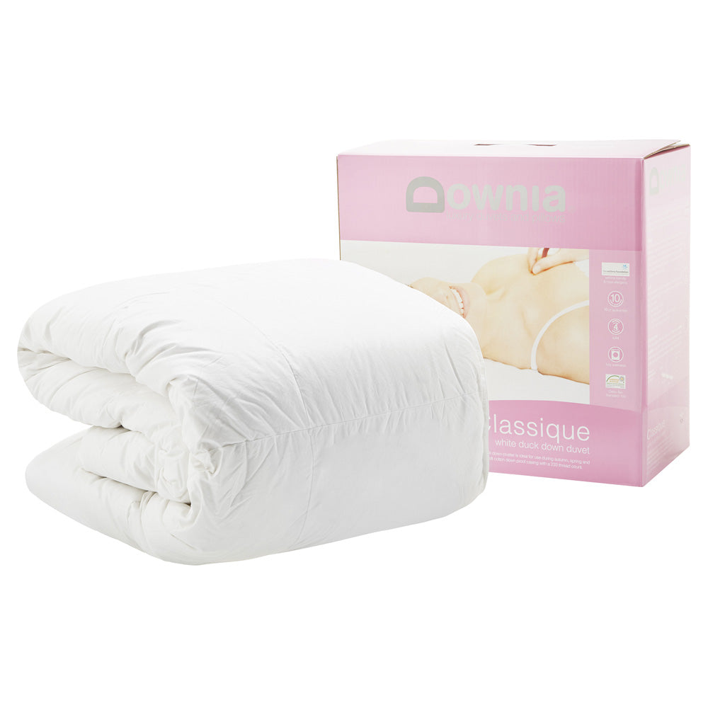 Single Bed Classic Collection White Duck Down and Feather Quilt / Doona