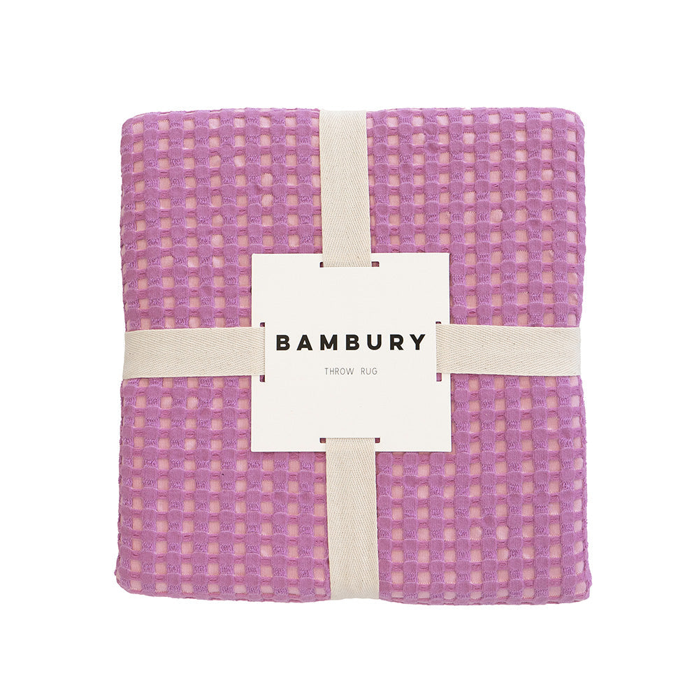 Luxurious Bambury Dora Orchid Decorative Throw Blanket