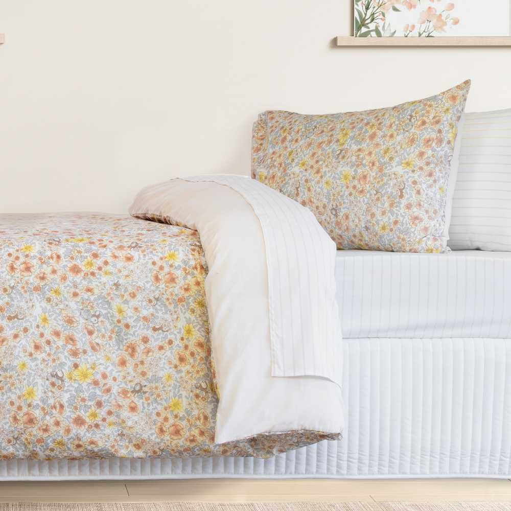 Double Bed Jelly Bean Kids Flora Pink Quilt Cover Set for a Charming Bedroom Decor