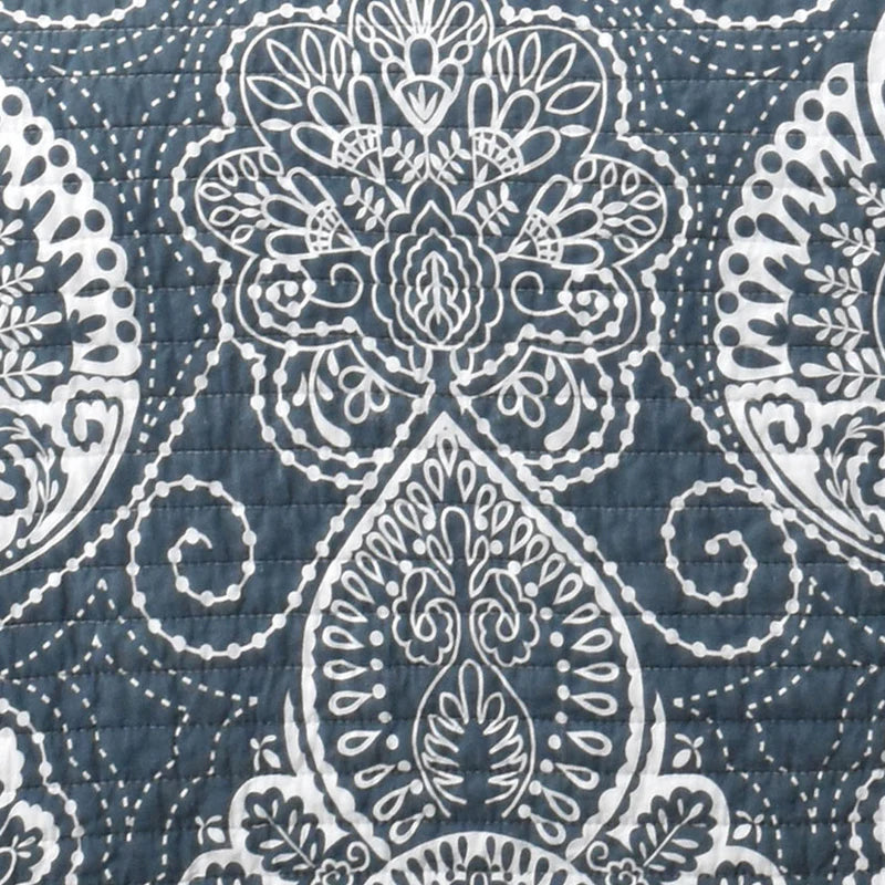 Elegant 100% Cotton Night Reflections Coverlet Set for Queen Bed
