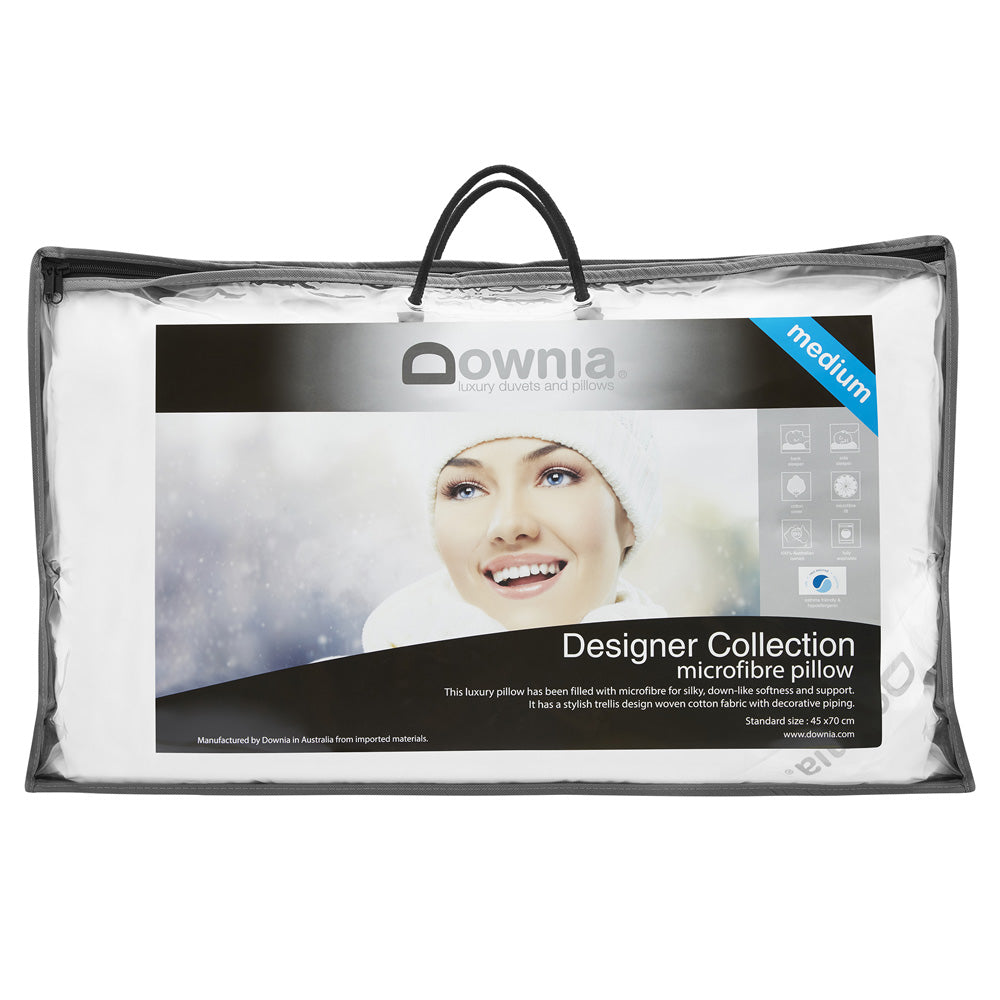 Medium Profile Designer Microfibre Pillow for a Luxurious Sleep