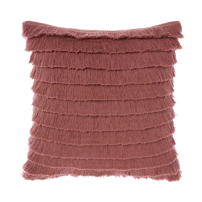 Linen House Square Decorative Trento Rosette Filled Throw Cushion