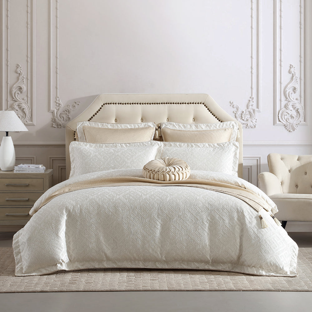Athena Gold Deluxe Queen Bed Quilt Cover Set with Elegant Design