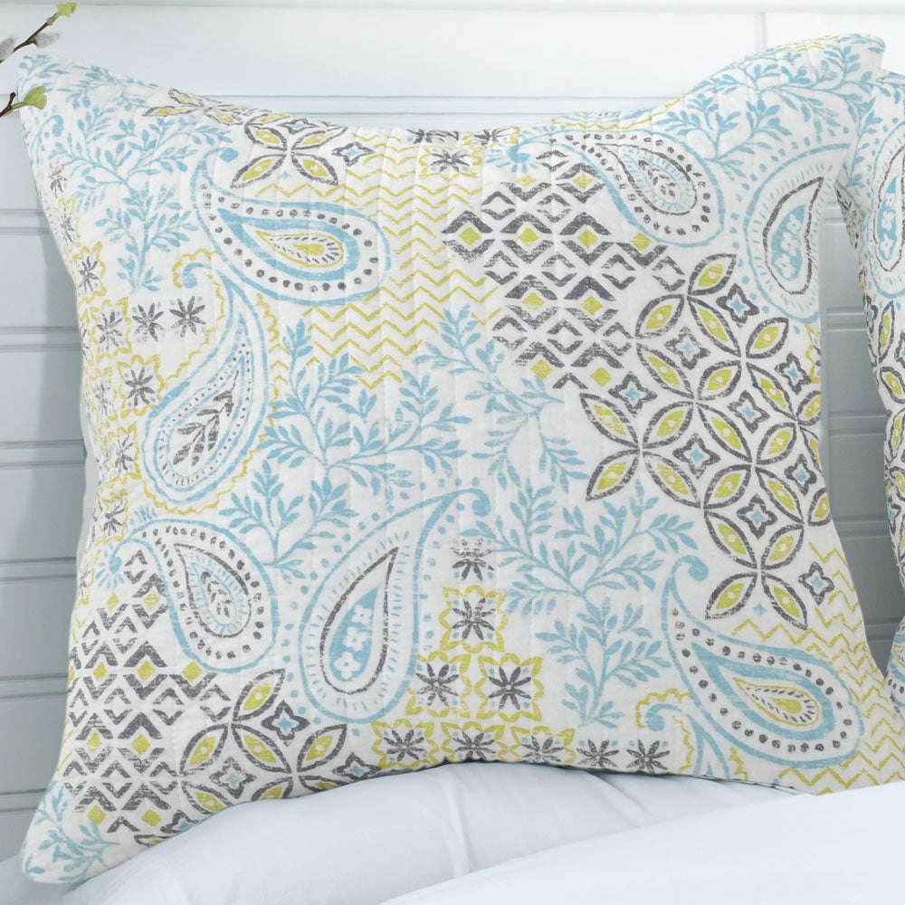 European-Style Pillowcase by Julia with Geometric Pattern