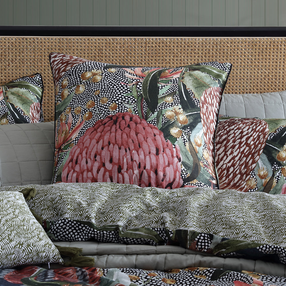 Logan and Mason Barrabar Red Super King-Sized Quilt Cover Set for a Stunning Bedroom Decor
