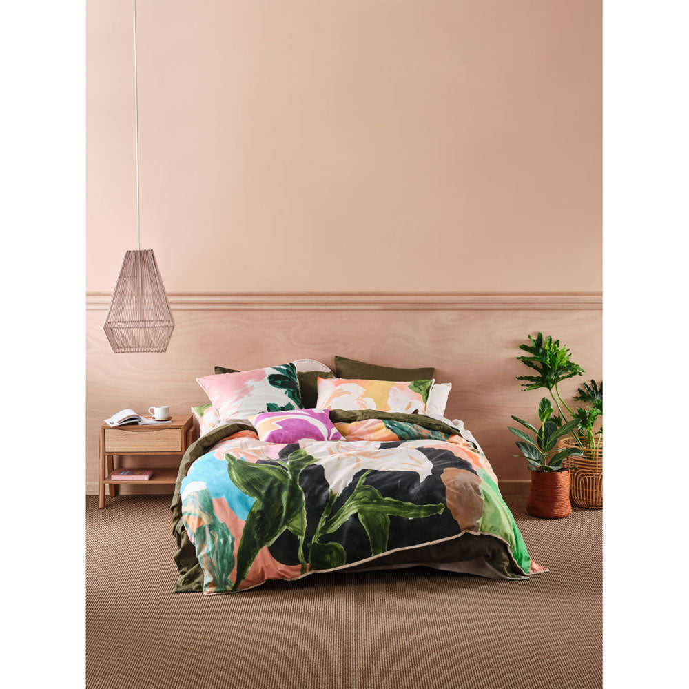 Sanchez Double Bed Multi - Pattern Quilt Cover Set