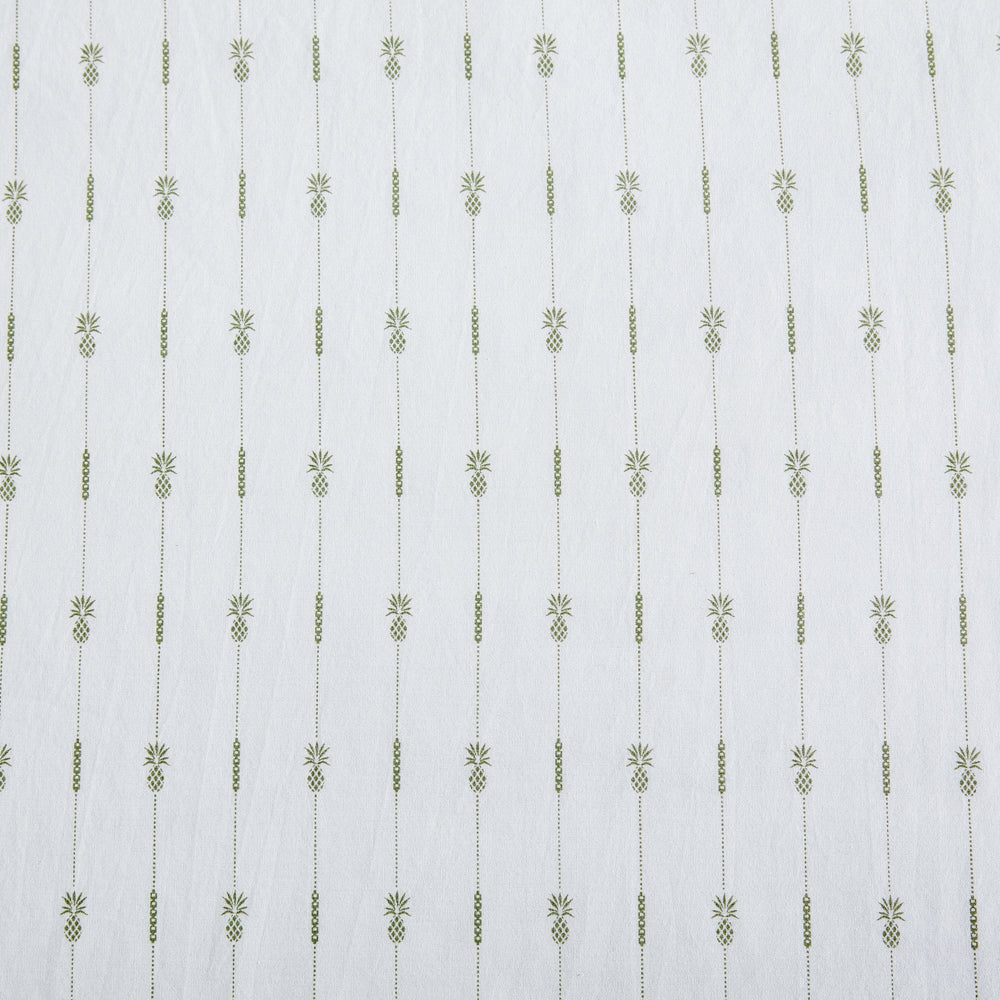 Tommy Bahama Green Pineapple Stripe Sheet Set for King - Sized Bed