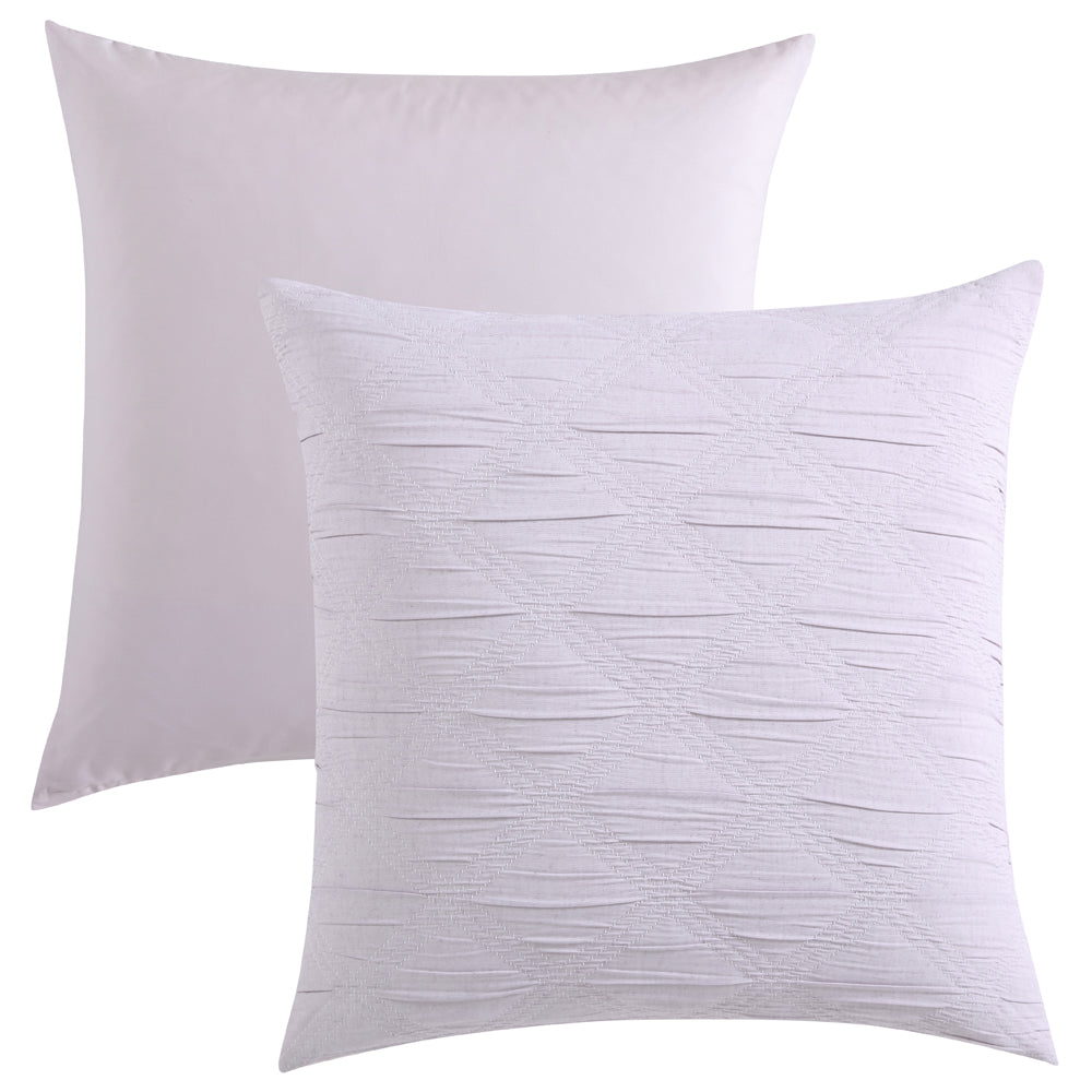 European-Style Reine Lilac Luxury Pillowcase for Fashionable Bed Decor