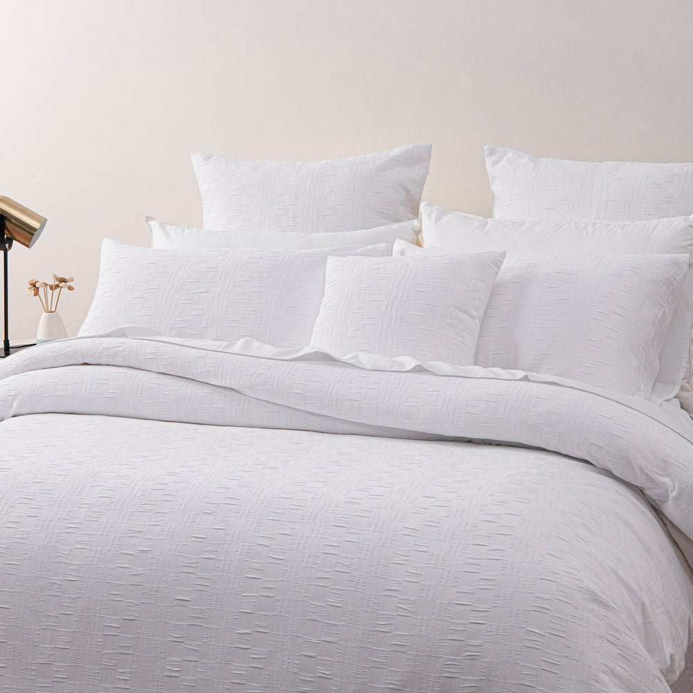Cosmo White Luxury European-Style Pillowcase for Enhanced Bedding Decor