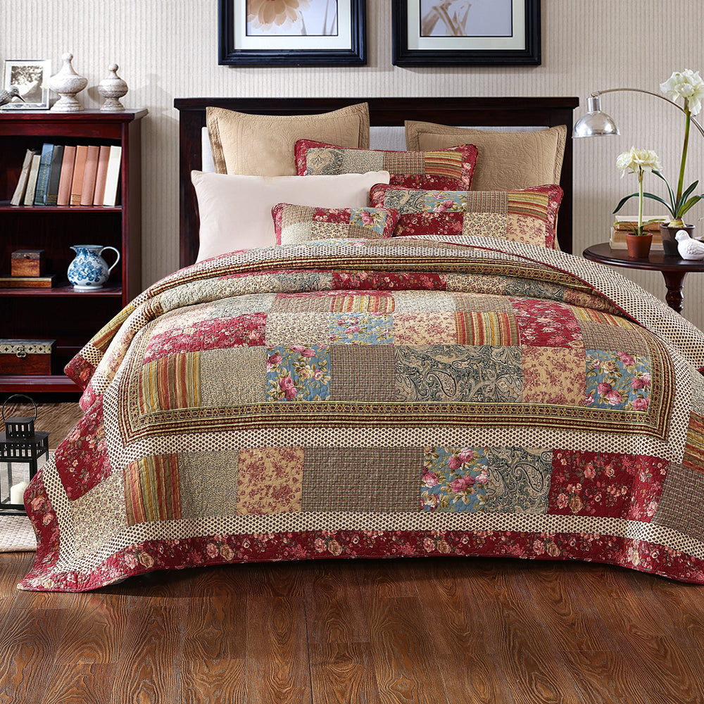 Broadway Queen Size Bed Coverlet Set - A Timeless Bedding Collection