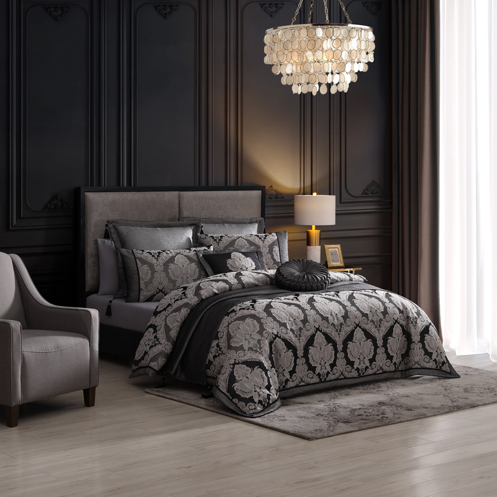 Emerson Granite Luxury Quilt Cover Set for Queen Size Bed